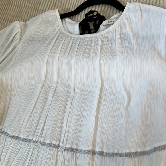 EUC Erdem Lilwen gathered crepon blouse US 12/UK 16 - Picture 5 of 11